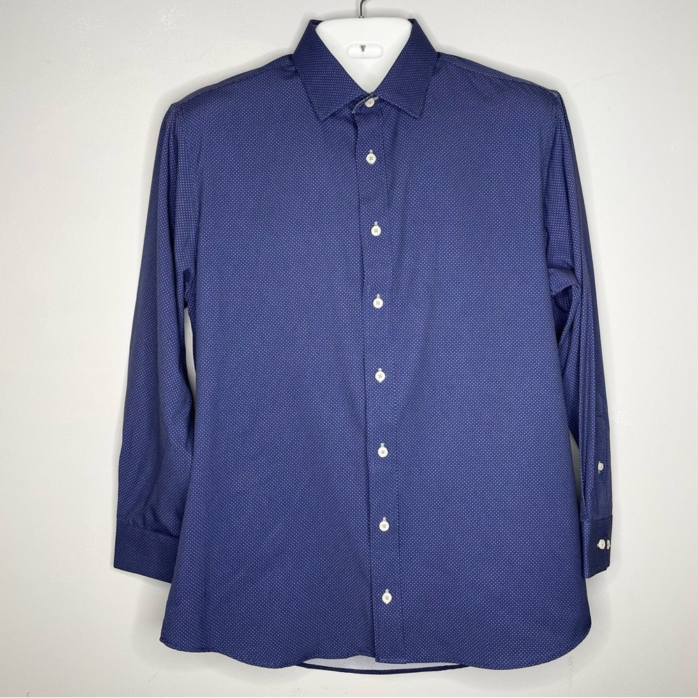 NICK GRAHAM EVERYWHERE Stretch Modern-Fit Long Sleeve Button Down Shirt